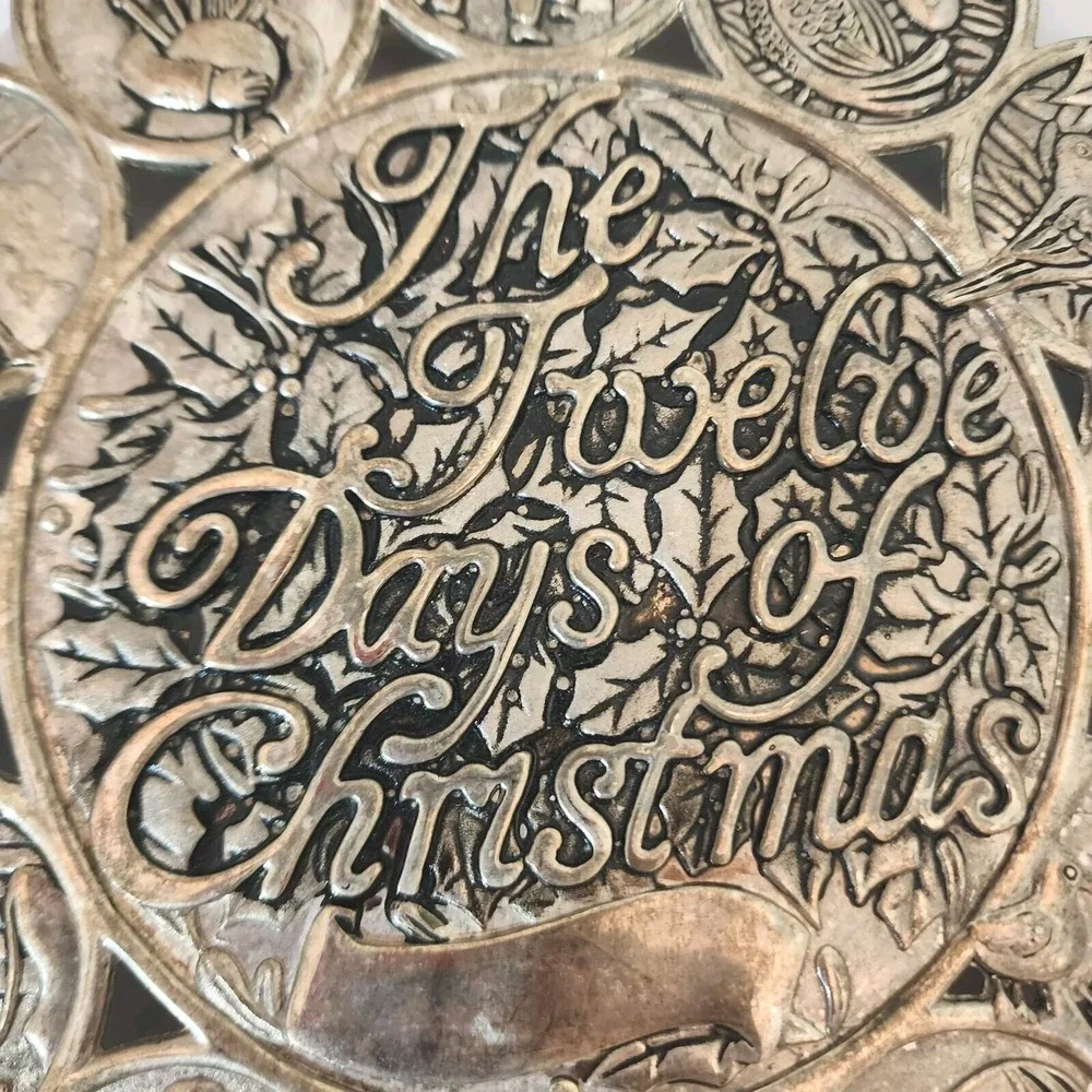 International Silver 12 Days of Christmas Plated Trivet‎
